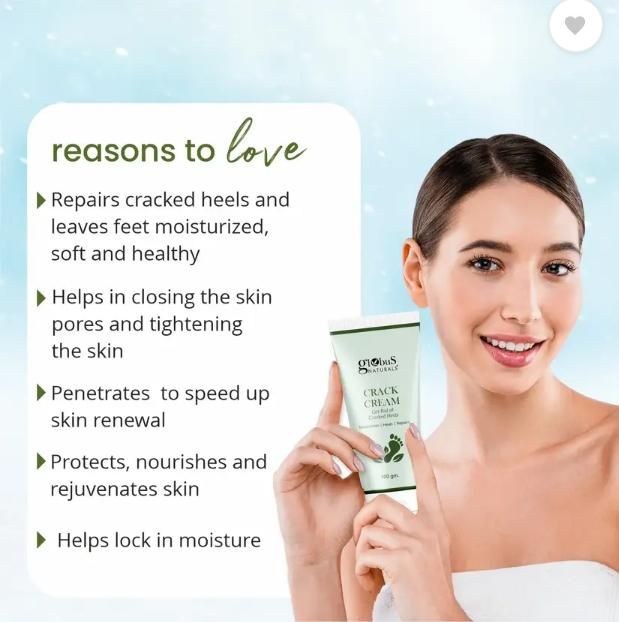 Globus Naturals Crack Cream (Pack of 2 × 100 gm – Total 200 gm)