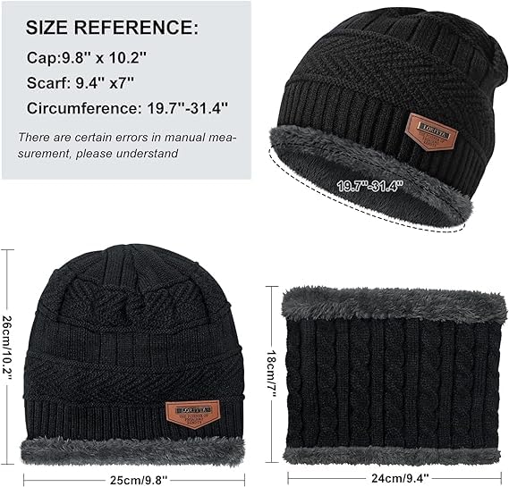 Men's Woolen Cap Set