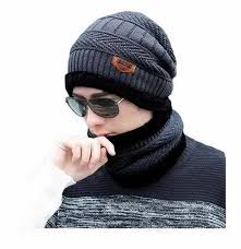 Men's Woolen Cap Set